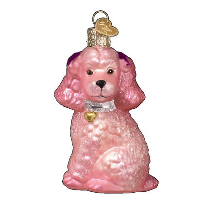 Old World Christmas Pink Poodle Ornament