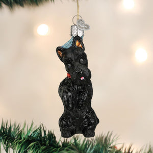 Old World Christmas Scottish Terrier Dog Ornament