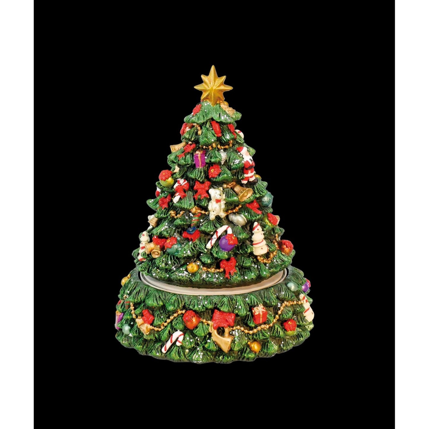 Musicbox Kingdom 6" Christmas Tree Turns To The Melody “Oh Christmas-Tree”
