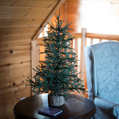 Vickerman 36" Carmel Pine Artificial Christmas Tree, Unlit, PVC