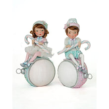 Load image into Gallery viewer, Katherine&#39;s Collection 2022 Frost and Tenderness Elves on Ornaments, Asst of 2