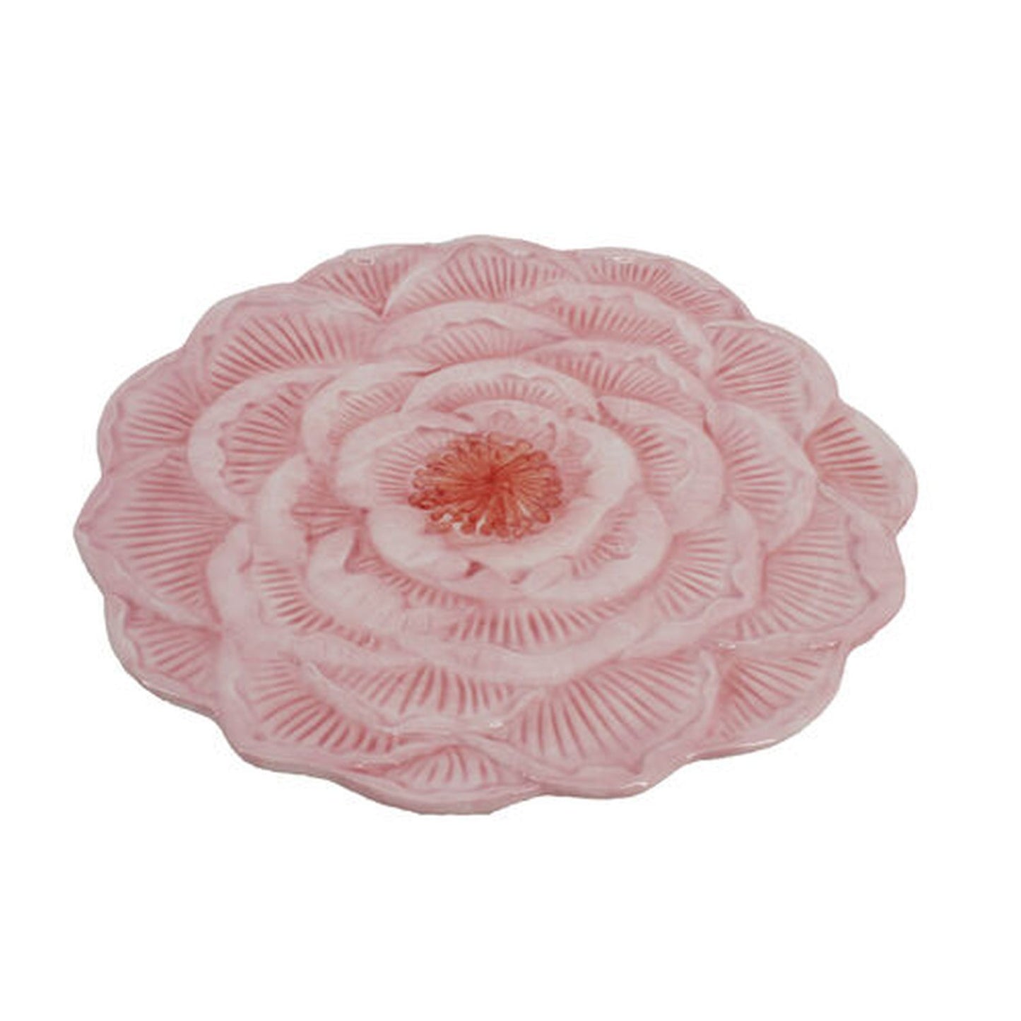 December Diamonds Spring Confections 10" Pink Peony Plate Figurine