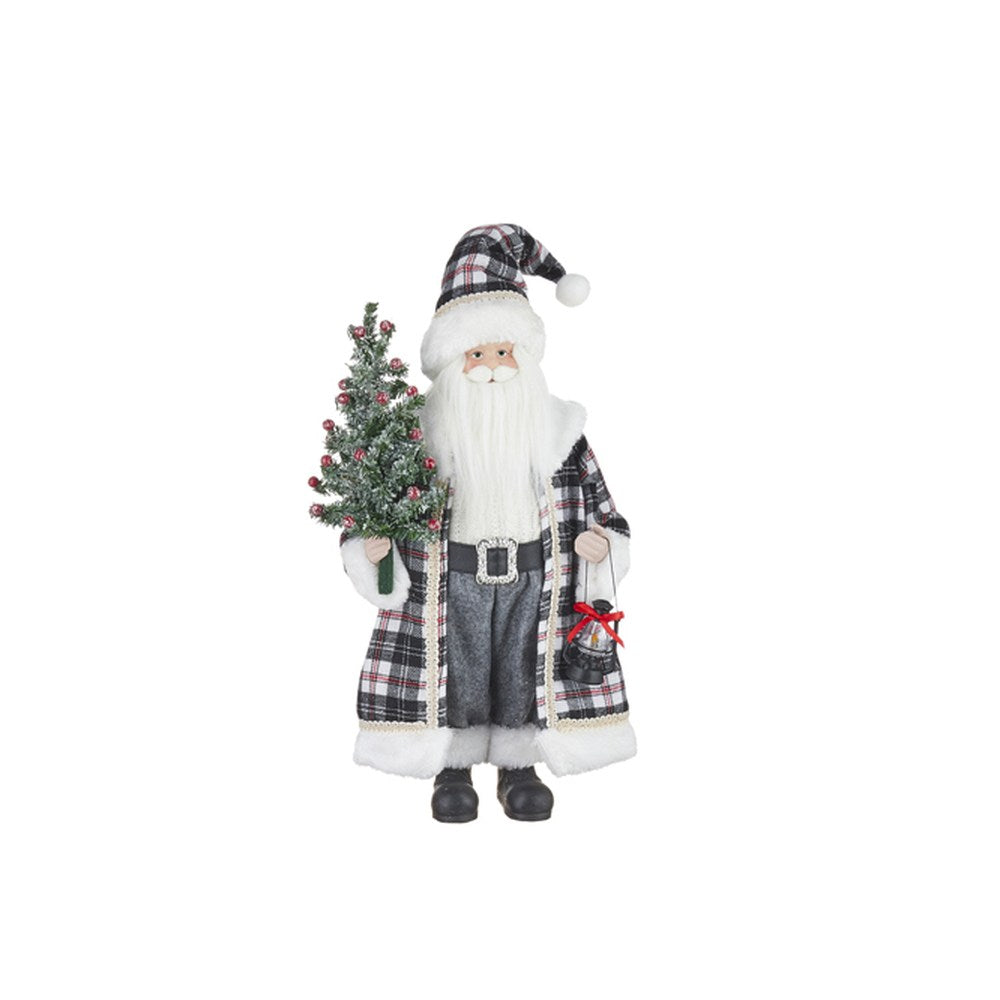 Raz Imports 2021 18.75-inch Santa Holding Tree Figurine