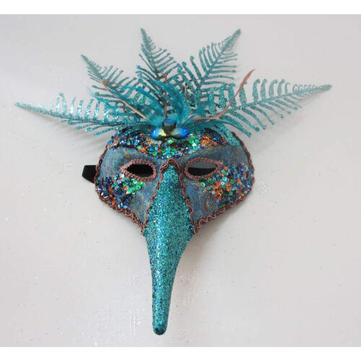 December Diamonds Mardi Gras Peacock Mask