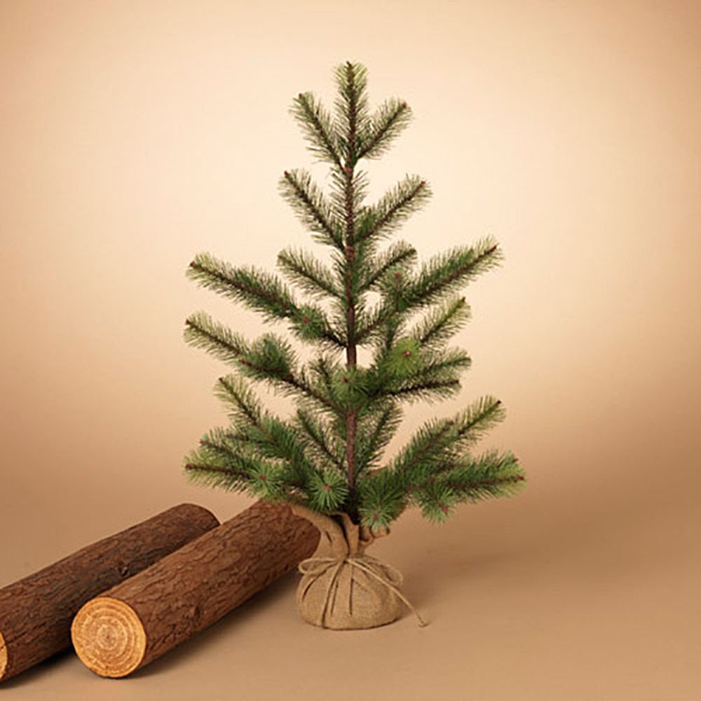 Gerson Company 24" Holiday Pine Tree with Burlap Base