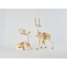 Load image into Gallery viewer, Katherine&#39;s Collection 2022 Comfort and Joy Winter Reindeer Figurine, Asst of 2