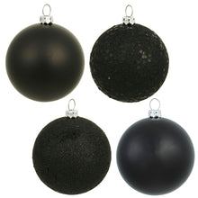 Load image into Gallery viewer, Vickerman 2.4&quot; Black 4-Finish Ball Ornament Assortment, 24 Per Box