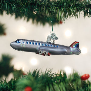 Old World Christmas Passenger Plane Ornament