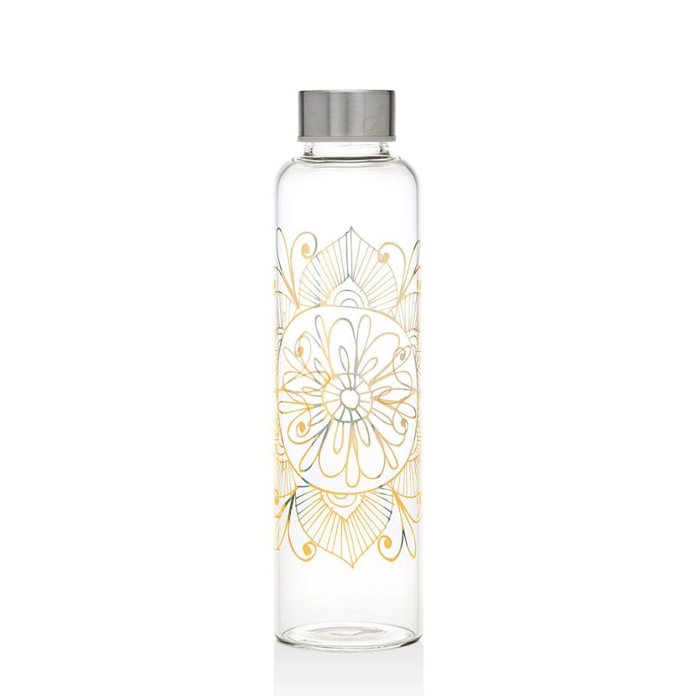 Godinger Indian Design Glass Bottle