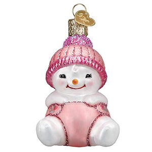 Old World Christmas Snow Baby Girl Ornament