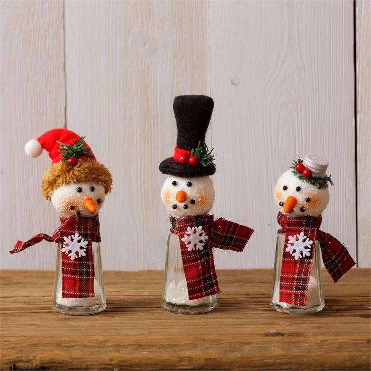 Audrey's Your Heart's Delight Assortment of 3 Snowman Shakers by Audrey