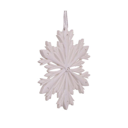 Kurt Adler 4-Inch Elegant Snowflake Ornament With Swarovski Elements