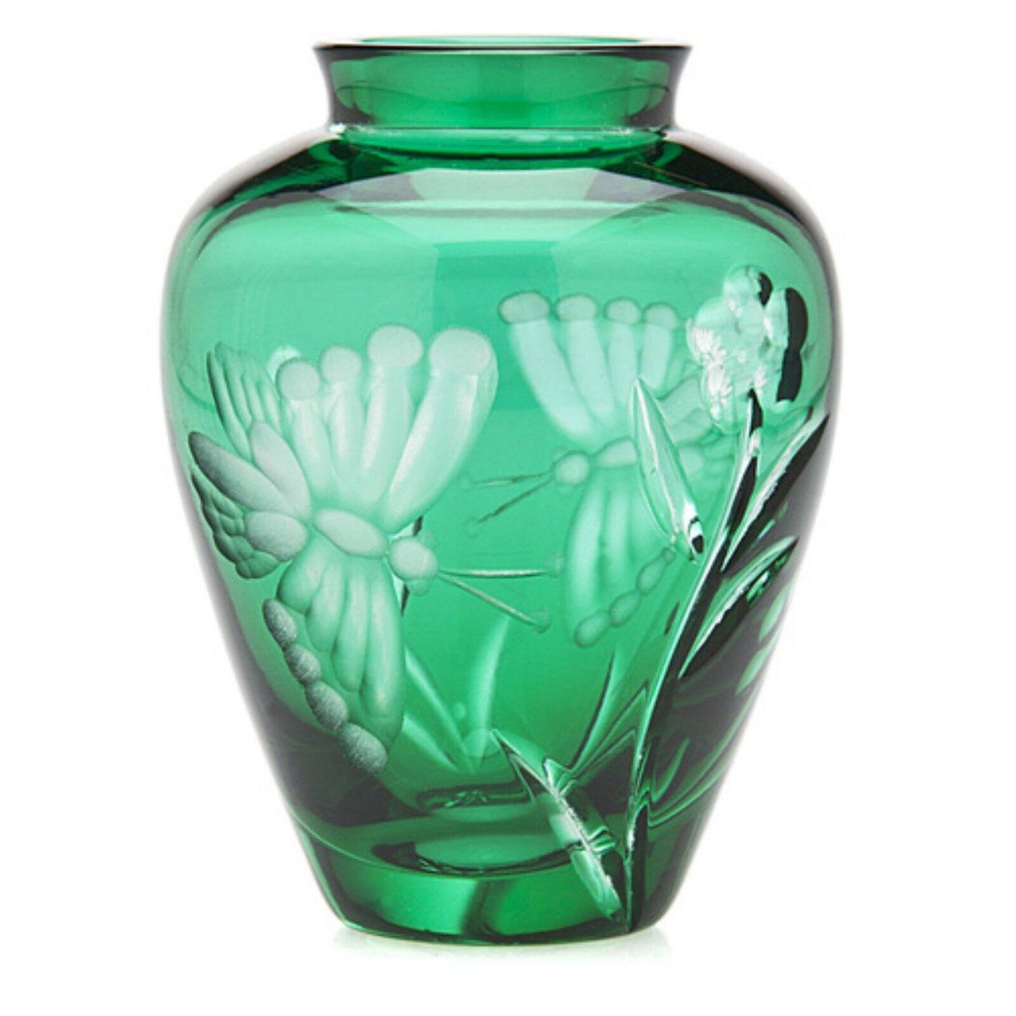 Godinger Butterfly Vase 3" Green