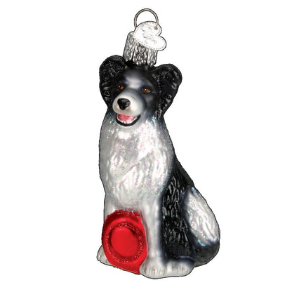 Old World Christmas Border Collie Dog Ornament
