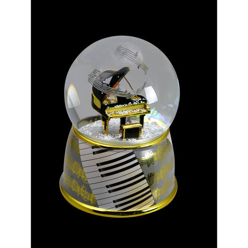 Musicbox Glitter Globe Grand Piano Turns To The Melody Beethoven Concerto No. 5