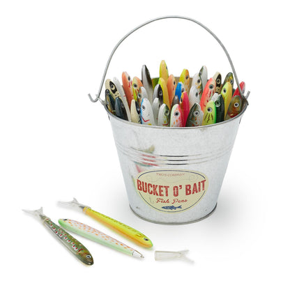Bucket O' Bait 35-Pieces Fish Pen Unit In Bucket in 7 Designs - Plastic/Metal