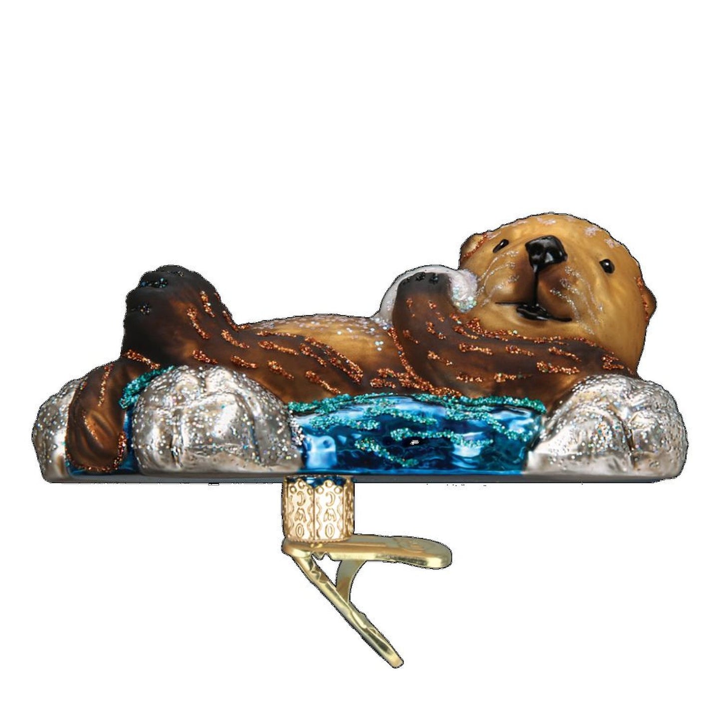 Old World Christmas Floating Sea Otter Ornament