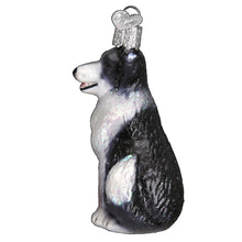 Load image into Gallery viewer, Old World Christmas Border Collie Dog Ornament