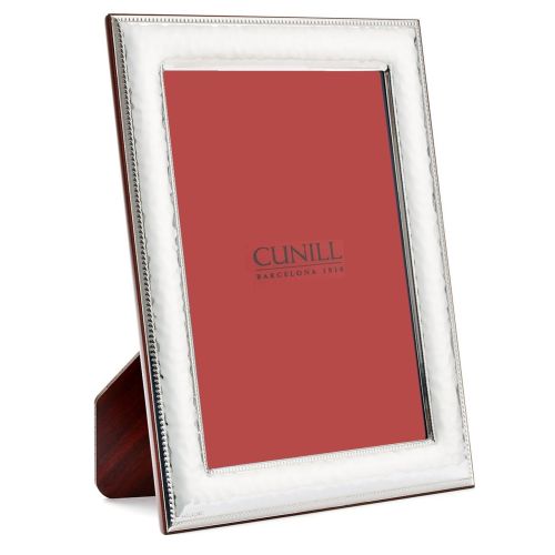 Cunill .925 Sterling Hammered Bead 8x10 Picture Frame