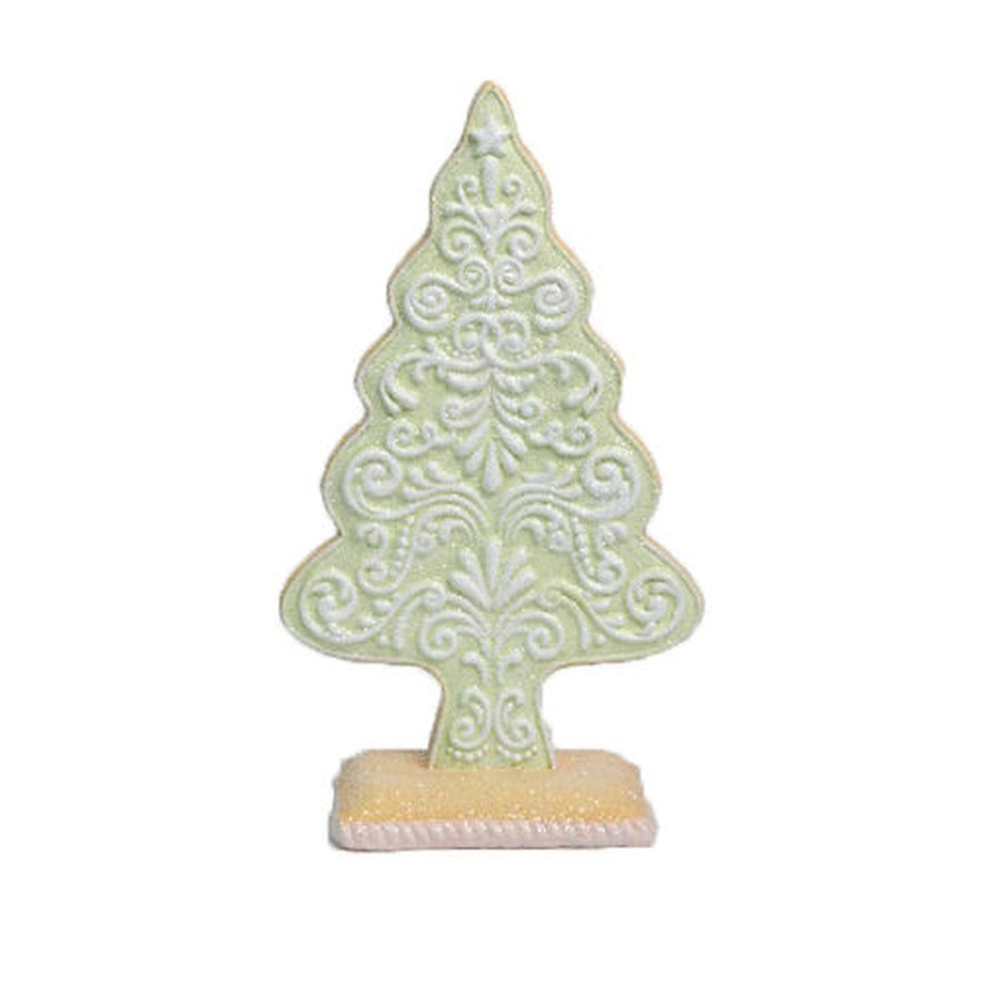 December Diamonds Santas Cookie Factory Green Gingerbread Tree, Medium Figurine