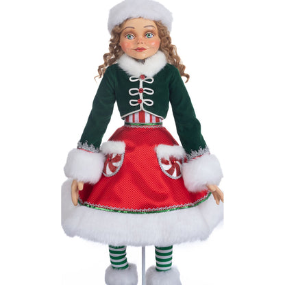 Katherine's Collection 2023 Peppermint Palace 26.5 Inch Mint The Elf Doll, Green Polyester