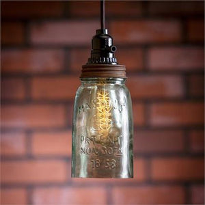 Your Heart's Delight Pendant Lamp - Mason Jar