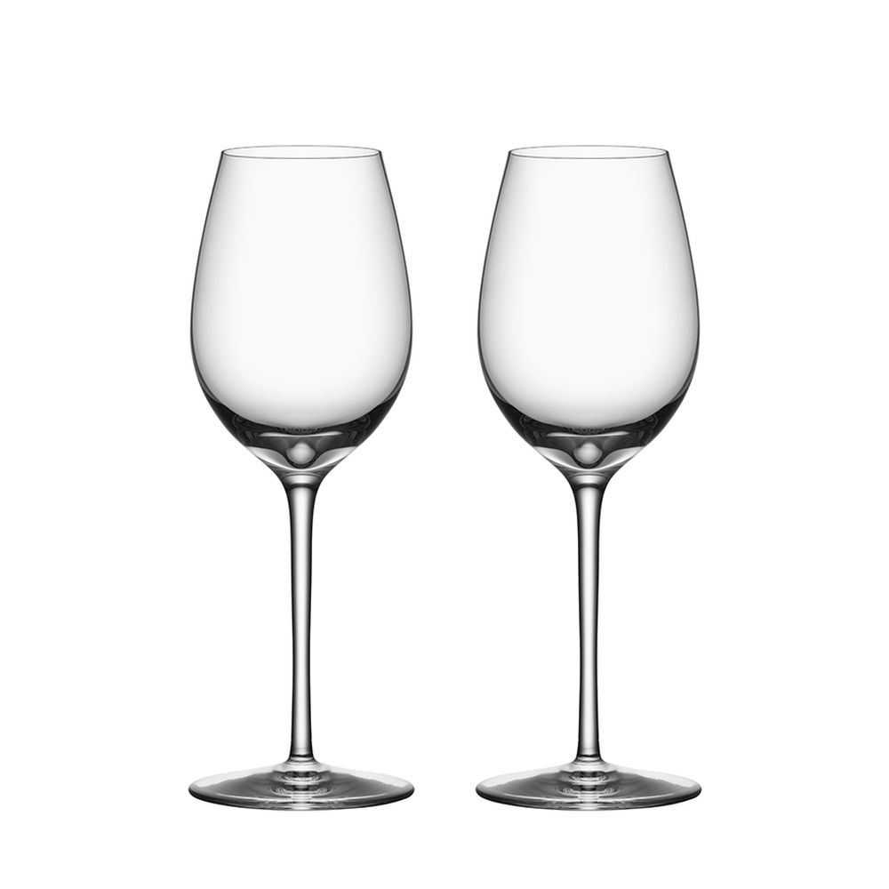 Orrefors Premier Chardonnay Stemware, Pack of 2, Glass, Clear