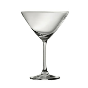Galway Clarity Set of 6 Martini Glasses, Clear, Crystal