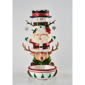Katherine's Collection 2022 Merry Kitschmas Stacked Bowls, 22.5".