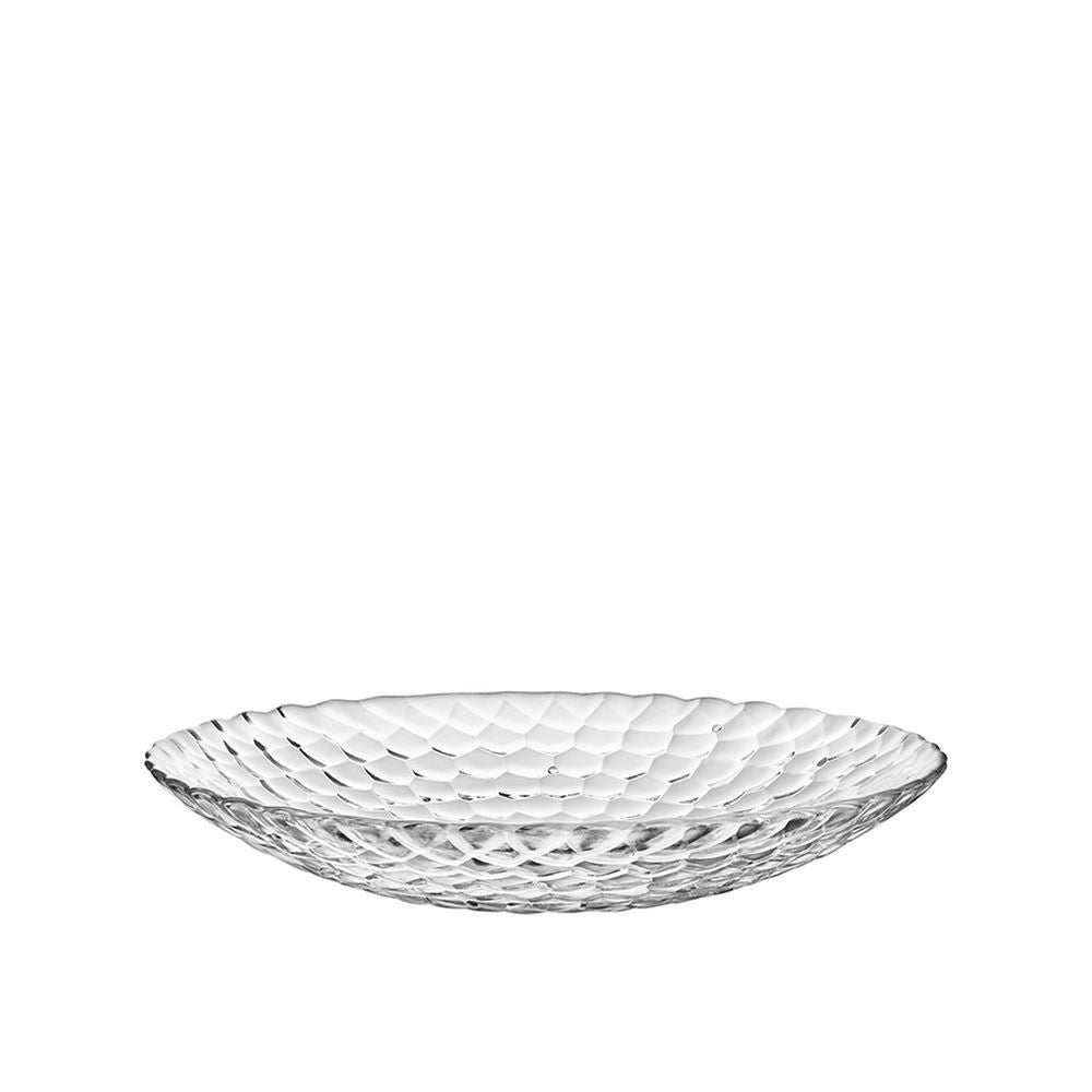 Orrefors Rasp Serving Plate, Crystal, Clear