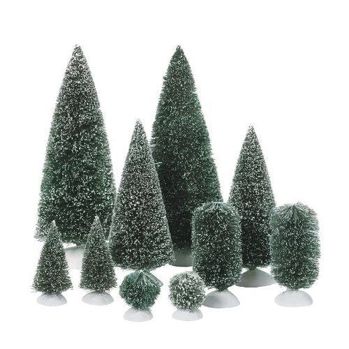Dept56 Bag-O-Frosted Topiaries, Small Collectibles 12"