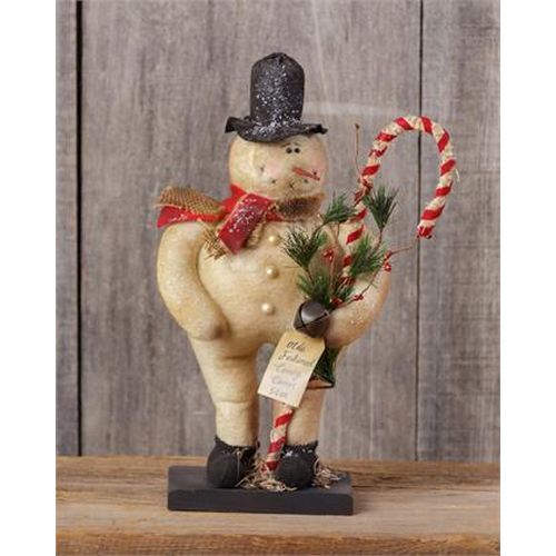 Your Heart's Delight Snowman with Wooden Base, Wood