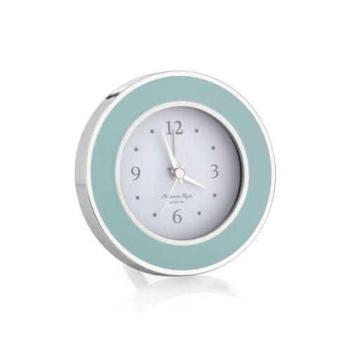Addison Ross Light Blue & Silver Alarm Clock by Addison Ross