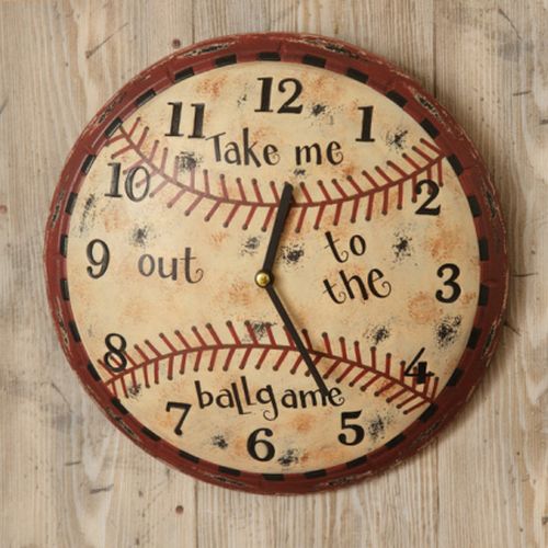 Your Heart's Delight Wall Clock - Baseball Take Me Out