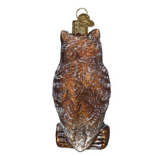 Load image into Gallery viewer, Old World Christmas Vintage Wise Old Owl Ornament