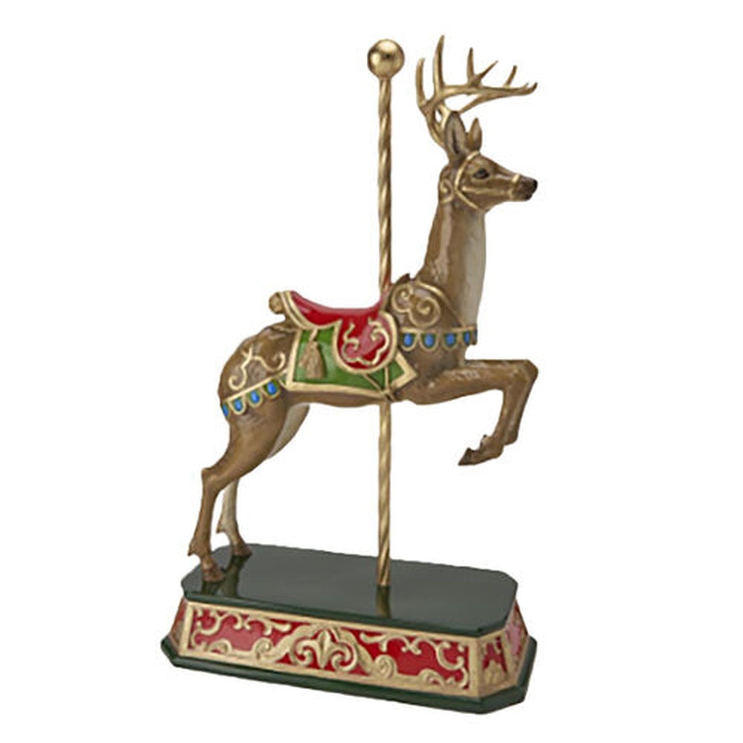 December Diamonds Christmas Carousel Carousel Deer Figurine