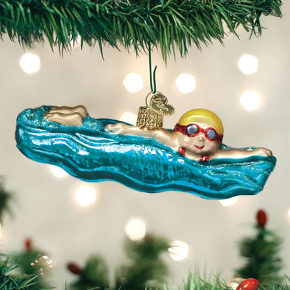 Old World Christmas Swimming Ornament