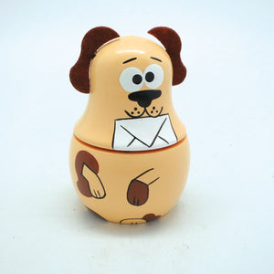 Musicbox Kingdom 4.5" Wooden Dog Turns To The Melody “Entertainer”