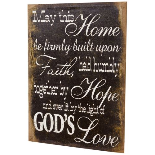 Your Heart's Delight May This Home Burlap Wall Decor, Burlap