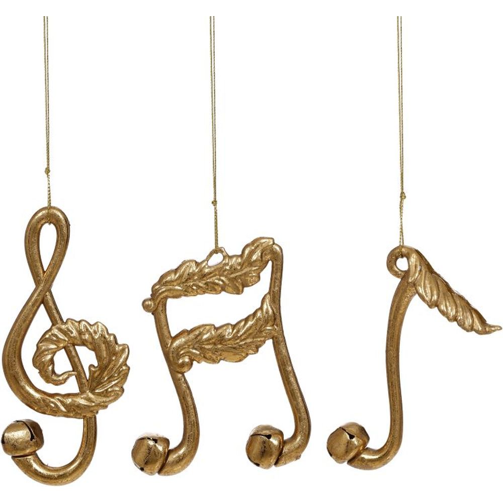 Mark Roberts Christmas 2023 Musical Note Ornament 4-5'' Assortment of 3
