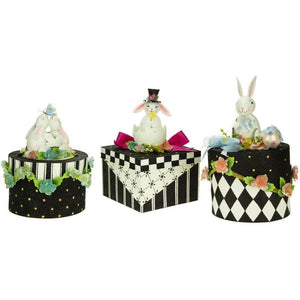 Mark Roberts 2021 Adorable Bunny Box Figurine, 10-13 inches, Assortment of 3