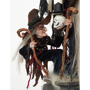 Katherine's Collection 2022 3-Witches Candelabra Figurine, 17.5".