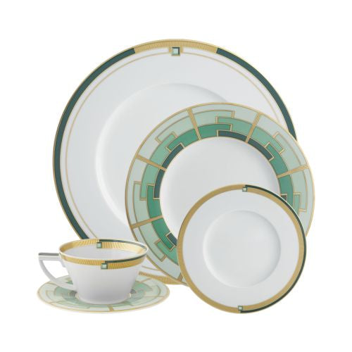 Vista Alegre Emerald 5-Piece Dinnerware Set, Porcelain