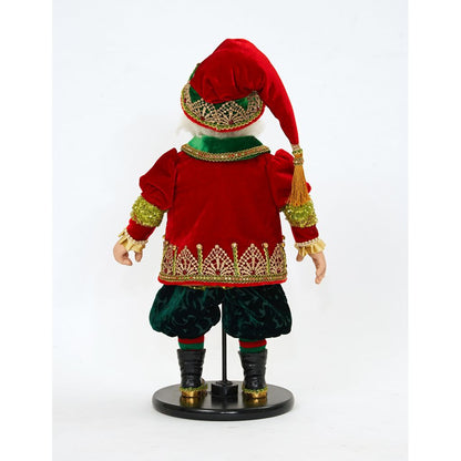 Katherine's Collection 2022 Trinket the Gnome Figurine, 22.5" Red Polyester