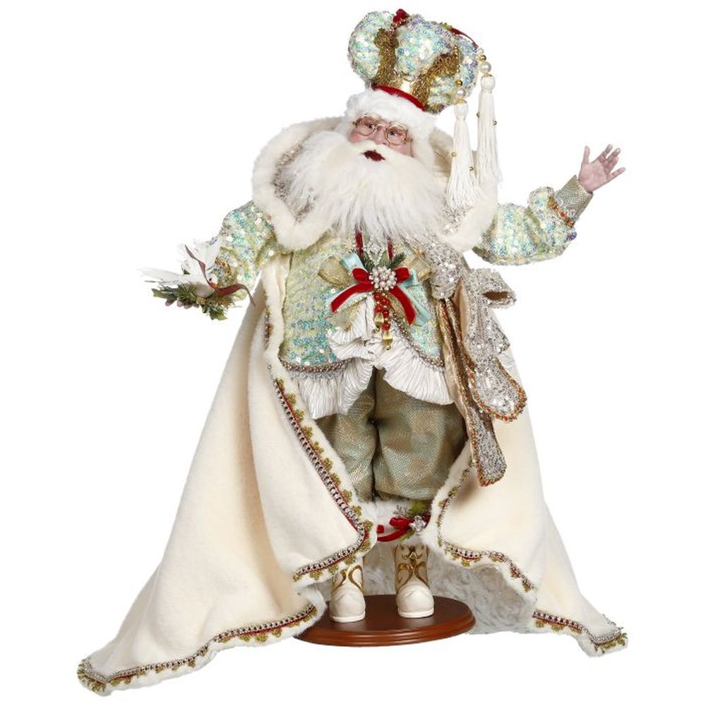 Mark Roberts Christmas 2022 White Christmas Santa Figurine 26 Inches