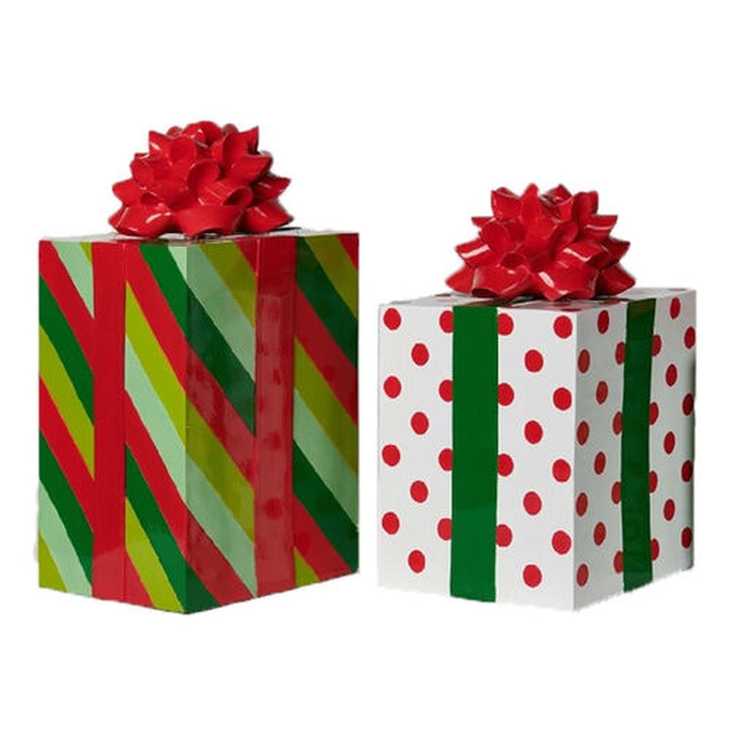 December Diamonds Christmas Carousel Set Of 2 Gift Boxes Decor Figurines