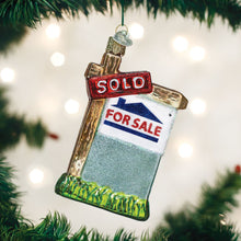 Load image into Gallery viewer, Old World Christmas Realty Sign Ornament
