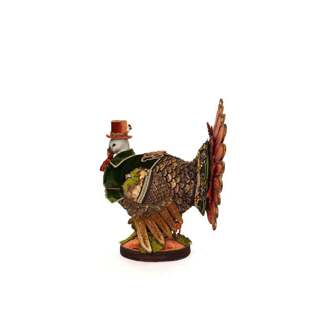 Katherine's Collection 2022 Harvest Turkey Figurine, 19.5" Resin