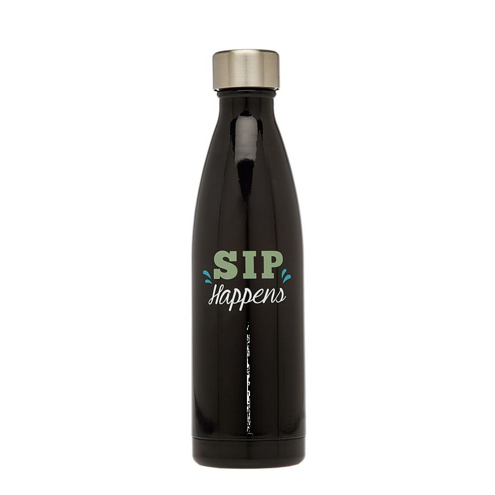 Godinger Insulated Bottle "Sip Happens"