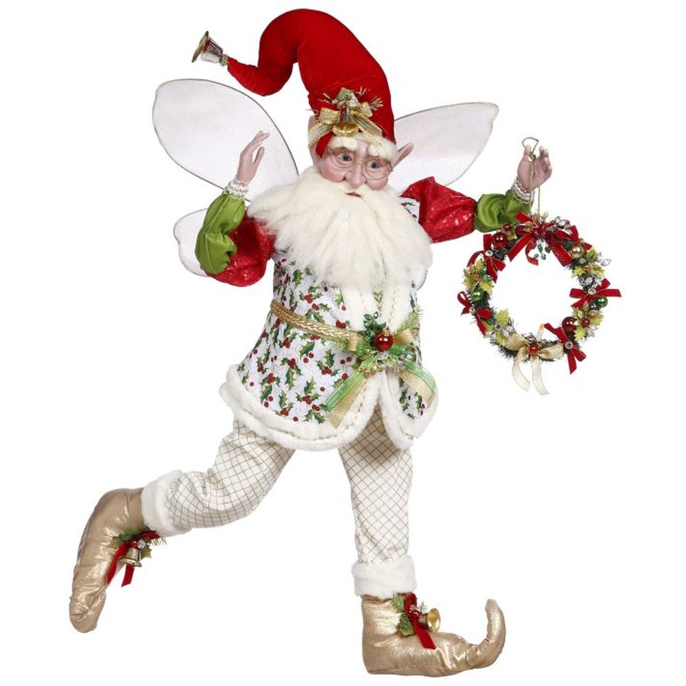 Mark Roberts Christmas 2022 Christmas Wreath  Fairy Figurine 36 Inches